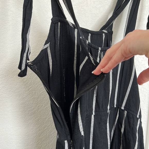 Billabong Black and White Striped Romper - Picture 3 of 5